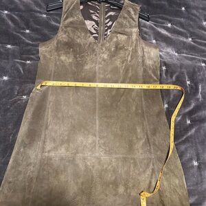 Olive Suede Dress